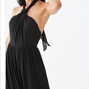 Forever 21 black maxi halter dress